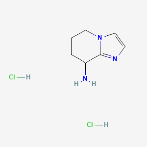 molecular formula C7H13Cl2N3 B3391861 5,6,7,8-Tetrahydroimidazo[1,2-A]pyridin-8-amine 2hcl CAS No. 2408962-15-0