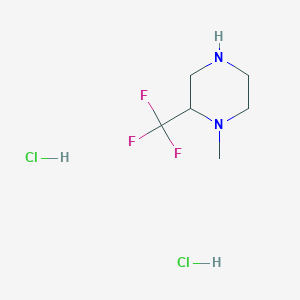 molecular formula C6H13Cl2F3N2 B3391868 1-Methyl-2-(trifluoromethyl)piperazine dihydrochloride CAS No. 2408964-70-3