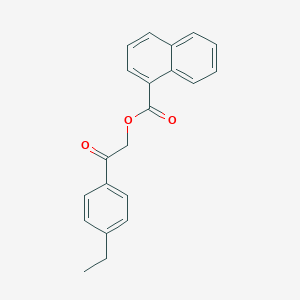 2-(4-Ethylphenyl)-2-oxoethyl 1-naphthoate