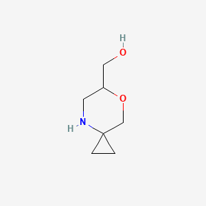 molecular formula C7H13NO2 B3391873 (7-Oxa-4-azaspiro[2.5]octan-6-YL)methanol CAS No. 2408968-46-5