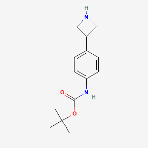 molecular formula C14H20N2O2 B3391904 tert-Butyl (4-(azetidin-3-yl)phenyl)carbamate CAS No. 262614-41-5