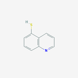 molecular formula C9H7NS B3391937 5-Quinolinethiol CAS No. 3056-03-9