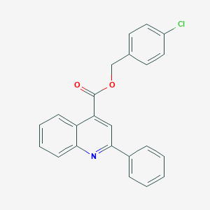 molecular formula C23H16ClNO2 B339198 4-Chlorobenzyl 2-phenyl-4-quinolinecarboxylate 