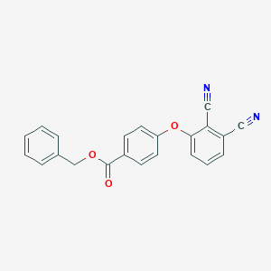molecular formula C22H14N2O3 B339199 Benzyl 4-(2,3-dicyanophenoxy)benzoate 