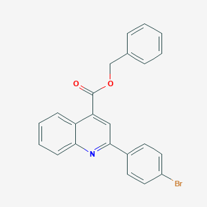 molecular formula C23H16BrNO2 B339200 Benzyl 2-(4-bromophenyl)-4-quinolinecarboxylate 