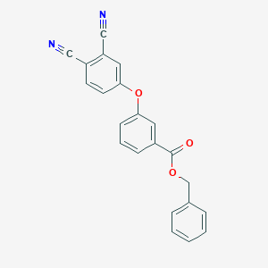 molecular formula C22H14N2O3 B339201 Benzyl 3-(3,4-dicyanophenoxy)benzoate 