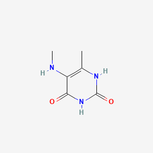 molecular formula C6H9N3O2 B3392012 6-Methyl-5-(methylamino)uracil CAS No. 55476-34-1