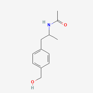 molecular formula C12H17NO2 B3392027 N-{1-[4-(Hydroxymethyl)phenyl]propan-2-yl}acetamide CAS No. 61630-04-4