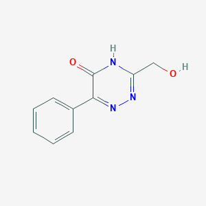 molecular formula C10H9N3O2 B3392033 3-(Hydroxymethyl)-6-phenyl-1,2,4-triazin-5(2H)-one CAS No. 62191-35-9