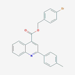 molecular formula C24H18BrNO2 B339205 4-Bromobenzyl 2-(4-methylphenyl)-4-quinolinecarboxylate 