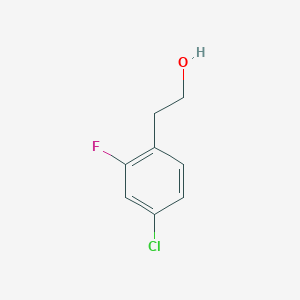 molecular formula C8H8ClFO B3392064 2-(4-Chloro-2-fluorophenyl)ethanol CAS No. 667461-51-0