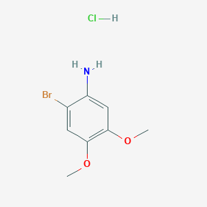 molecular formula C8H11BrClNO2 B3392082 2-Bromo-4,5-dimethoxyaniline hydrochloride CAS No. 6943-72-2