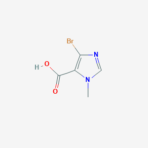 molecular formula C5H5BrN2O2 B3392105 4-Bromo-1-methyl-1H-imidazole-5-carboxylic acid CAS No. 773873-08-8