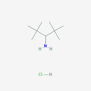 molecular formula C9H22ClN B3392113 2,2,4,4-Tetramethylpentan-3-amine hydrochloride salt CAS No. 7754-40-7