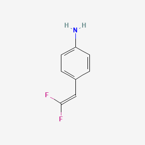 molecular formula C8H7F2N B3392116 4-(2,2-Difluoroethenyl)aniline CAS No. 791727-15-6
