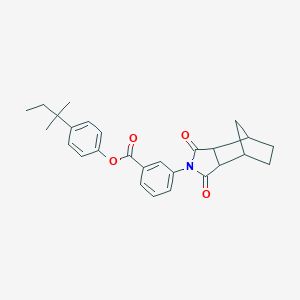 4-(2-methylbutan-2-yl)phenyl 3-(1,3-dioxooctahydro-2H-4,7-methanoisoindol-2-yl)benzoate