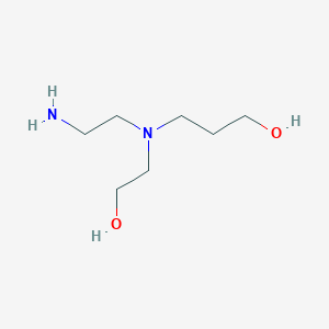 molecular formula C7H18N2O2 B3392130 3-[(2-Aminoethyl)(2-hydroxyethyl)amino]propan-1-OL CAS No. 820965-55-7