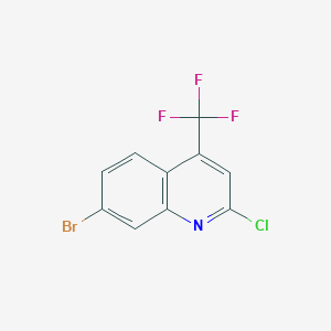 molecular formula C10H4BrClF3N B3392155 7-Bromo-2-chloro-4-trifluoromethyl-quinoline CAS No. 847900-74-7
