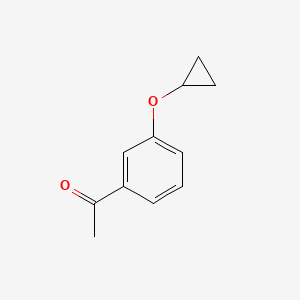molecular formula C11H12O2 B3392177 1-[3-(Cyclopropyloxy)phenyl]ethanone CAS No. 863654-23-3