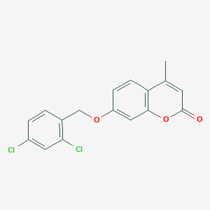 molecular formula C17H12Cl2O3 B339218 7-[(2,4-dichlorobenzyl)oxy]-4-methyl-2H-chromen-2-one 