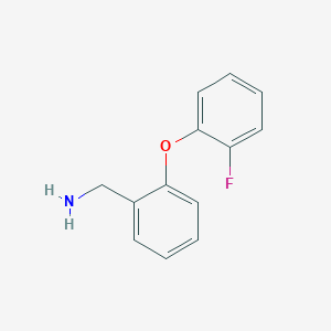 molecular formula C13H12FNO B3392192 (2-(2-Fluorophenoxy)phenyl)methanamine CAS No. 869945-31-3