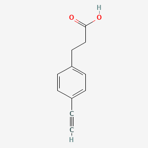 molecular formula C11H10O2 B3392210 3-(4-乙炔基苯基)丙酸 CAS No. 880081-84-5