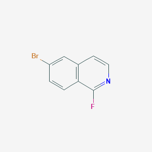 B3392239 Isoquinoline, 6-bromo-1-fluoro- CAS No. 891785-25-4