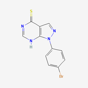 B3392246 1-(4-bromophenyl)-1H-pyrazolo[3,4-d]pyrimidine-4-thiol CAS No. 893725-41-2