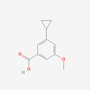 B3392263 Benzoic acid, 3-cyclopropyl-5-methoxy- CAS No. 916343-79-8