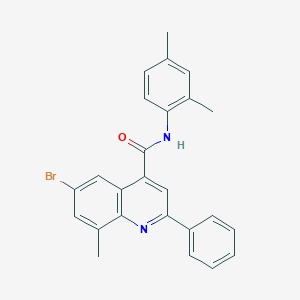 6-bromo-N-(2,4-dimethylphenyl)-8-methyl-2-phenylquinoline-4-carboxamide