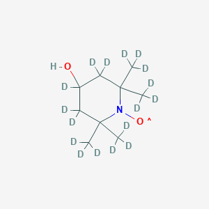 molecular formula C9H18NO2 B033923 4-Hydroxy-2,2,6,6-tetramethylpiperidine-d17-1-oxyl CAS No. 100326-46-3