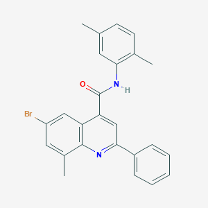 6-bromo-N-(2,5-dimethylphenyl)-8-methyl-2-phenylquinoline-4-carboxamide