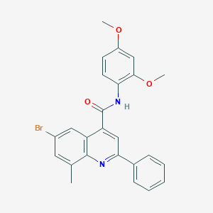 6-bromo-N-(2,4-dimethoxyphenyl)-8-methyl-2-phenylquinoline-4-carboxamide