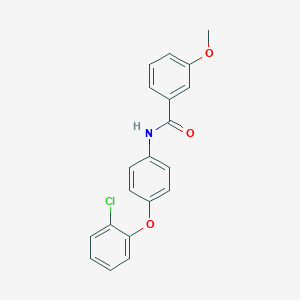 molecular formula C20H16ClNO3 B339242 N-[4-(2-chlorophenoxy)phenyl]-3-methoxybenzamide 