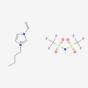 molecular formula C11H15F6N3O4S2 B3392440 1-Butyl-3-vinylimidazolium bis(trifluoromethylsulfonyl)imide CAS No. 1007390-44-4