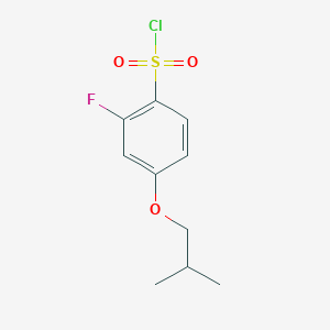 2-Fluoro-4-(2-methylpropoxy)benzene-1-sulfonyl chloride