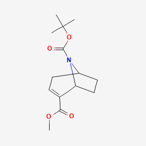 molecular formula C14H21NO4 B3392473 8-Tert-butyl 2-methyl 8-azabicyclo[3.2.1]oct-2-ene-2,8-dicarboxylate CAS No. 1033820-27-7