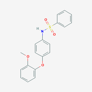 molecular formula C19H17NO4S B339249 N-[4-(2-methoxyphenoxy)phenyl]benzenesulfonamide 