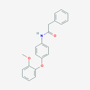 molecular formula C21H19NO3 B339250 N-[4-(2-methoxyphenoxy)phenyl]-2-phenylacetamide 