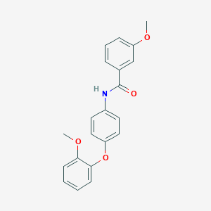 molecular formula C21H19NO4 B339251 3-methoxy-N-[4-(2-methoxyphenoxy)phenyl]benzamide 