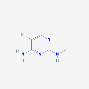 molecular formula C5H7BrN4 B3392510 5-Bromo-N2-methyl-2,4-pyrimidinediamine CAS No. 1074-49-3