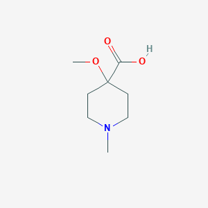molecular formula C8H15NO3 B3392514 1-Methyl-4-methoxy-piperidine-4-carboxylic acid CAS No. 1082040-35-4