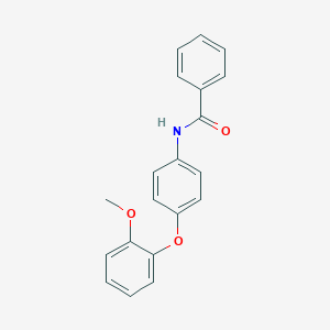 molecular formula C20H17NO3 B339255 N-[4-(2-methoxyphenoxy)phenyl]benzamide 