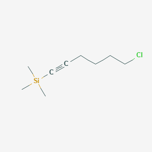 molecular formula C9H17ClSi B3392583 (6-Chlorohex-1-yn-1-yl)trimethylsilane CAS No. 113964-33-3