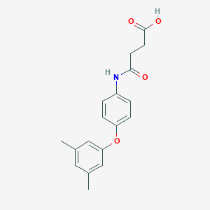 molecular formula C18H19NO4 B339259 4-[4-(3,5-Dimethylphenoxy)anilino]-4-oxobutanoic acid 