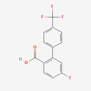 molecular formula C14H8F4O2 B3392596 4-Fluoro-2-(4-trifluoromethylphenyl)benzoic acid CAS No. 1179762-71-0