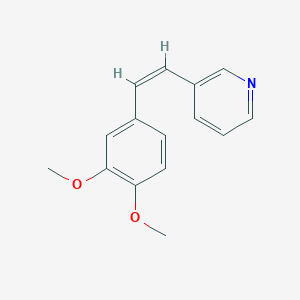 3-[(1Z)-2-(3,4-Dimethoxyphenyl)ethenyl]pyridine