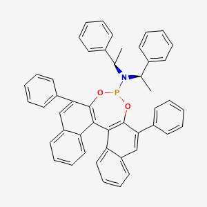 (11bS)-2,6-diphenyl-N,N-bis[(1R)-1-phenylethyl]-dinaphtho[2,1-d:1',2'-f][1,3,2]dioxaphosphepin-4-amine
