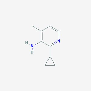molecular formula C9H12N2 B3392634 2-Cyclopropyl-4-methylpyridin-3-amine CAS No. 1211399-76-6