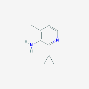 2-Cyclopropyl-4-methylpyridin-3-amine